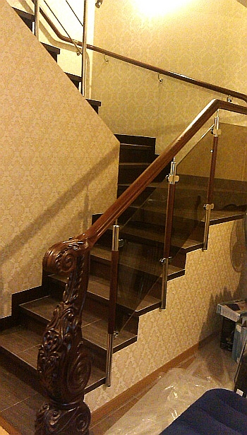 Металлокаркасная лестница коттеджном посёлке Суханово